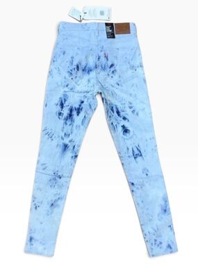 LEVI’S tie dye wash jeans mile high super skinny high rise waisted waist 29